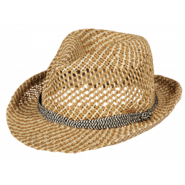 Paper Straw Hydrang Trilby Hat - Barts