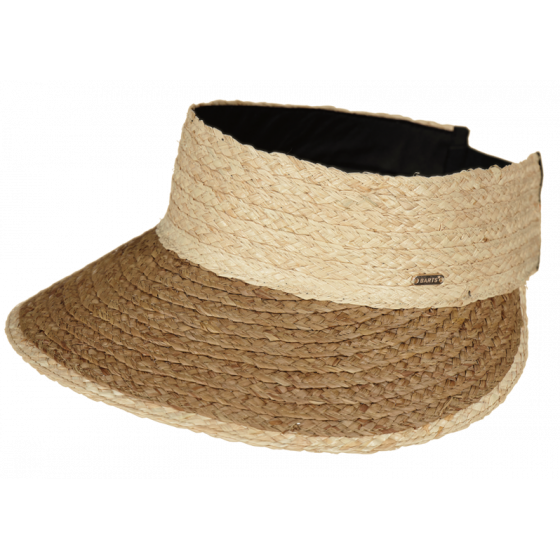 Peona Natural Straw Visor Cap - Barts