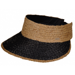 Peona Paille Visor Cap Brown & Black - Barts