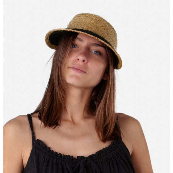 Peona Paille Visor Cap Brown & Black - Barts
