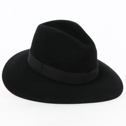 Fedora Wool & Cashmere Hat Black - Traclet