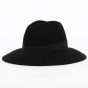 Fedora Wool & Cashmere Hat Black - Traclet