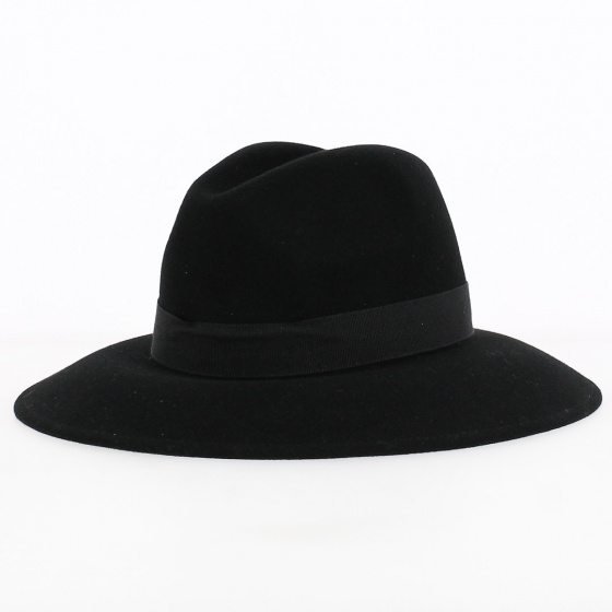 Fedora Wool & Cashmere Hat Black - Traclet Fedora Wool & Cashmere Hat Black - Traclet