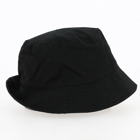 Bob Coton Noir Doublure Tartan bleu - Traclet Bob Coton Noir Doublure Tartan bleu - Traclet