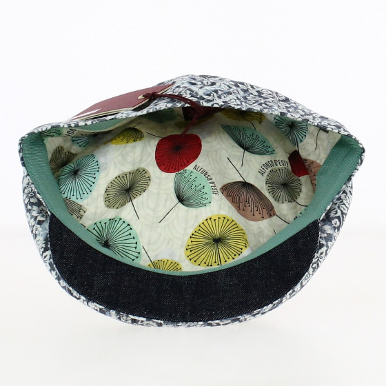 Fleur Bleu flat cap - Alfonso d'Este Fleur Bleu flat cap - Alfonso d'Este