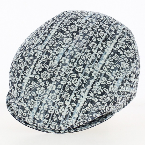 Casquette plate Fleur Bleu - Alfonso d'Este Casquette plate Fleur Bleu - Alfonso d'Este