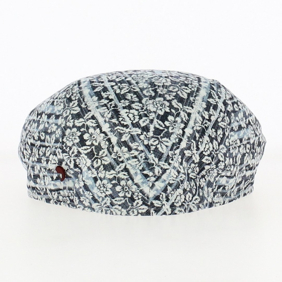 Casquette plate Fleur Bleu - Alfonso d'Este Casquette plate Fleur Bleu - Alfonso d'Este