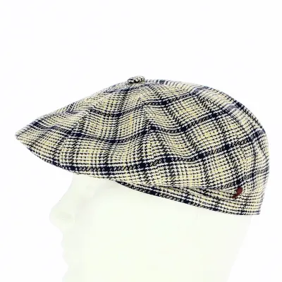 Irish Cap Yellow and Blue Checkered - Traclet