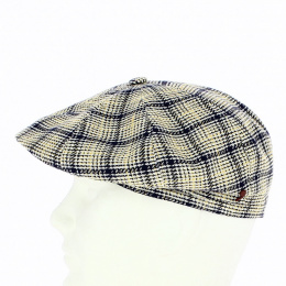 Irish Cap Yellow and Blue Checkered - Traclet