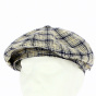 Irish Cap Yellow and Blue Checkered - Traclet