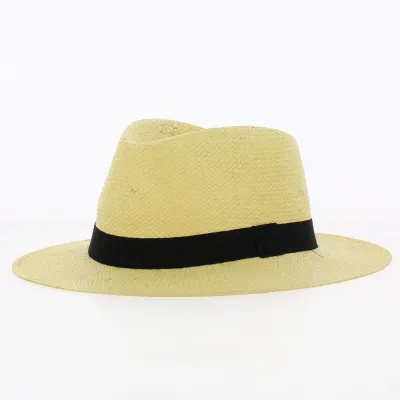 Chapeau Traveller Paille Papier Beige - Traclet