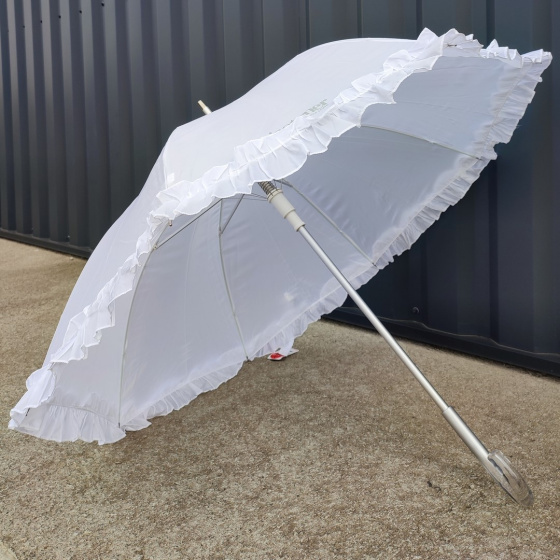 Ombrelle Blanche Ouverture Automatique - Isotoner Ombrelle Blanche Ouverture Automatique - Isotoner