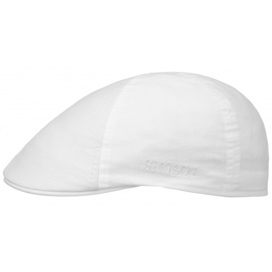 Casquette Plate Coton Bio Blanche - Stetson