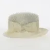 Isa Ceremonial Hat in Ecru Straw - Traclet Reference: 16241 | Traclet Millinery