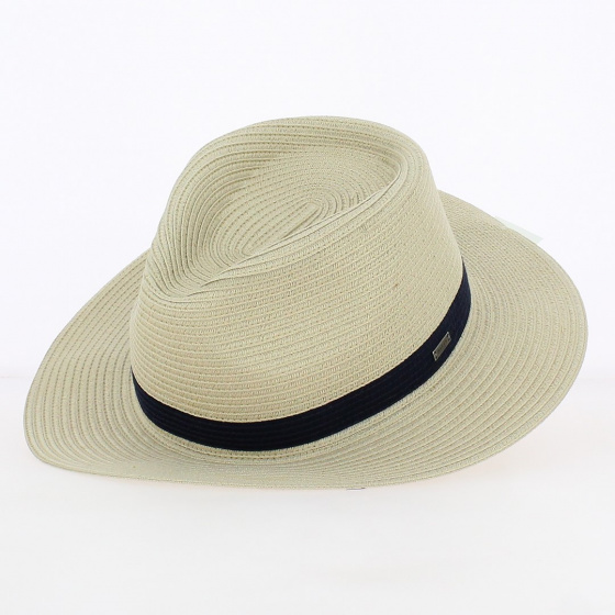 Natural Paper Straw Carnations Hat - Barts Natural Paper Straw Carnations Hat - Barts