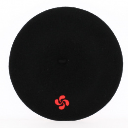 Basque Cross Embroidery Beret - Traclet