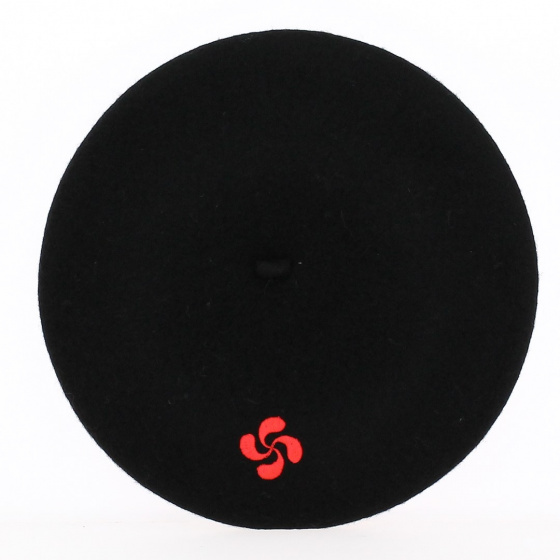 Basque Cross Embroidery Beret - Traclet