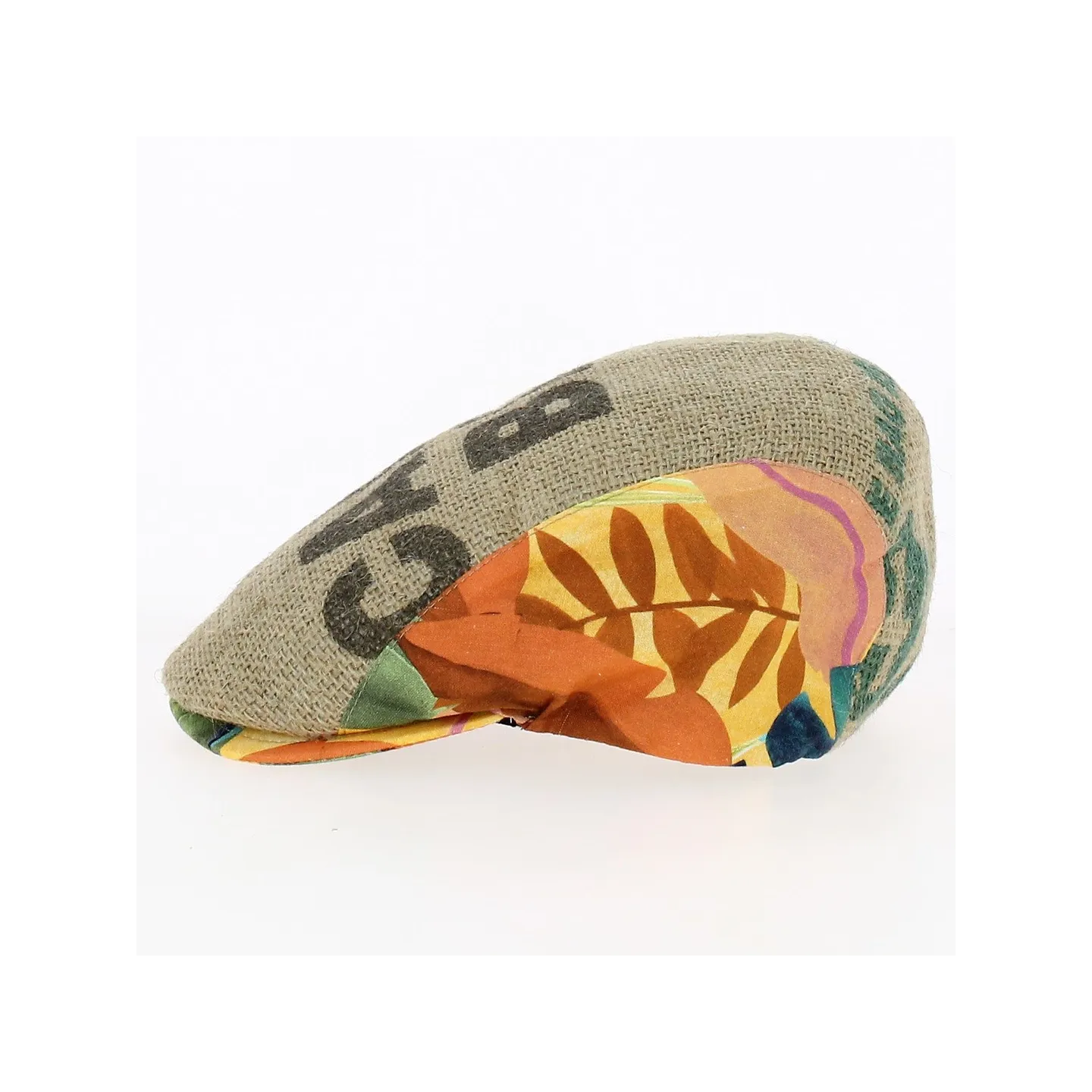 Jute and cotton flat cap - Traclet