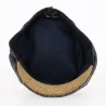 Blue and brown striped flat cap - Traclet