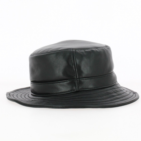 Cassel leather bucket hat