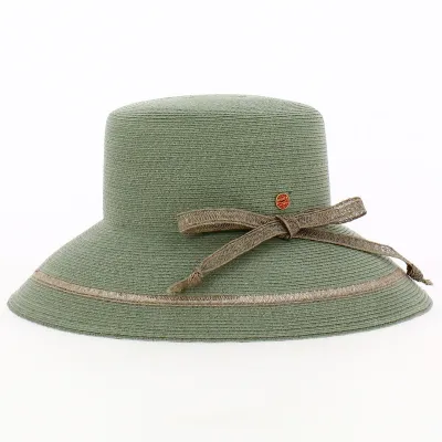 Capeline Lilien Paille Raphia Verte - Mayser