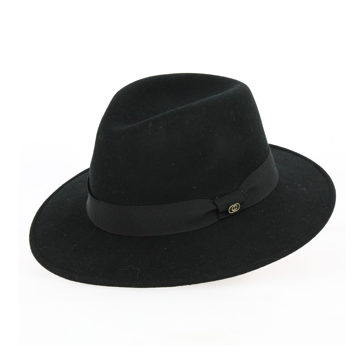 Chapeau Fedora Le Maxo Feutre Laine Noir - Traclet