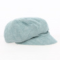 Gavroche Elorine Reversible Cap Linen & Cotton Celadon Green - MTM