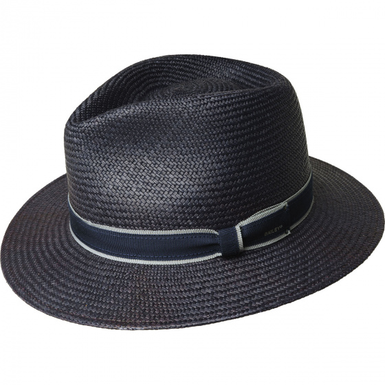 Navy Brooks Traveller Panama Hat - Bailey