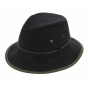 Black Oiled Cotton Adventurer Hat - Flechet