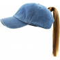 Women's Baseball Cap with Ponytail Opening Jeans - Traclet
