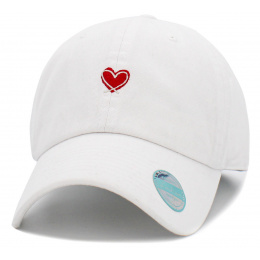 White Love More Strapback Cap - Kbethos