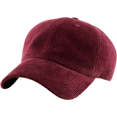 Bordeaux Corduroy Baseball Cap - Traclet