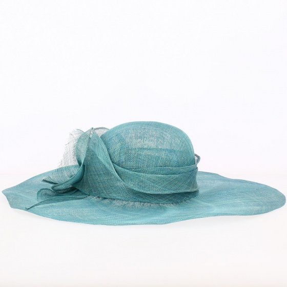Corinne Paille Sisal turquoise Ceremony Capelin - Traclet