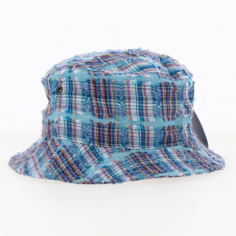 Blue Biwandi Cotton Bucket Hat - Aussie Apparel
