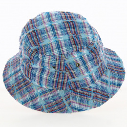 Blue Biwandi Cotton Bucket Hat - Aussie Apparel