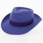 Chapeau Fedora Capel Feutre Bleu Violet - Traclet
