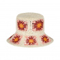 Pink Paper Straw Flower Capeline - Barts