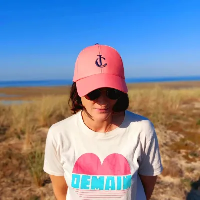 Baseball Cap Recycled Polyester Coral - Le chapoté