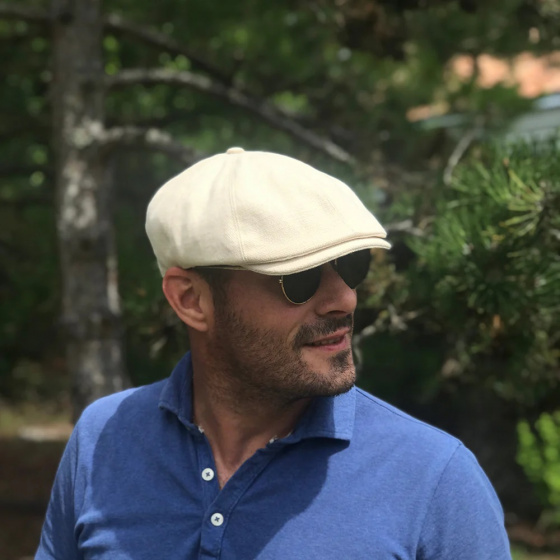 Natural Cotton Eight Panel Cap - Le Chapoté Paris