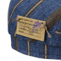 Flat Cap Driver Linen Blue & Brown - Stetson