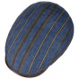 Flat Cap Driver Linen Blue & Brown - Stetson