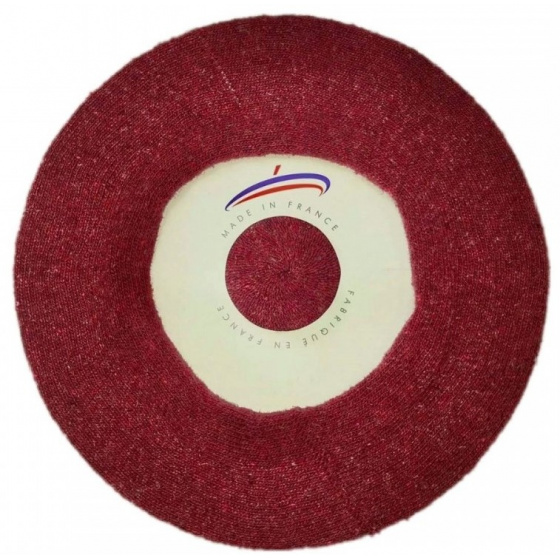 Béret Été Coton Soie & Lin Bordeaux - Le Béret Français Béret Été Coton Soie & Lin Bordeaux - Le Béret Français