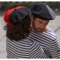Béret Duo Rouge & Noir Laine - The French beret