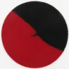 Red & Black Wool Duo Beret - The French Beret Reference: 17950| Traclet Hat Shop