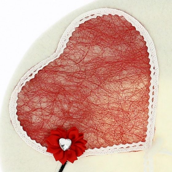 Béret Basque Création Coeur Amour Laine - Traclet Béret Basque Création Coeur Amour Laine - Traclet