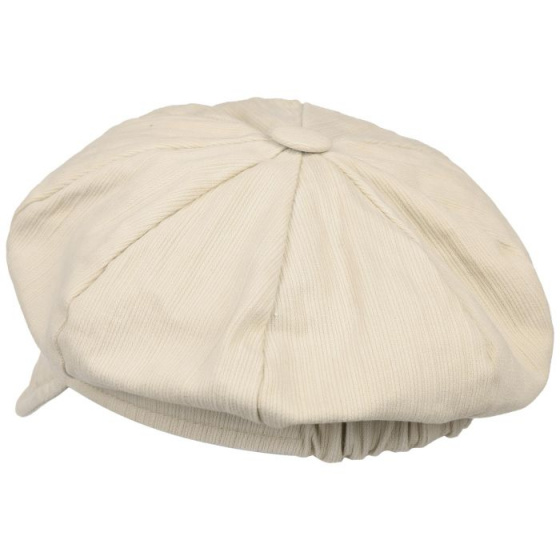 Gavroche Beige Cotton Cap - Mayser Gavroche Beige Cotton Cap - Mayser
