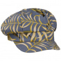 Camilla Linen Reversible Newsboy Cap - Mayser