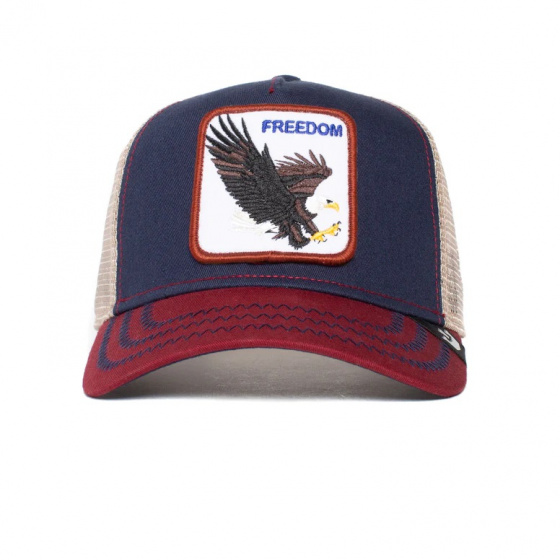 Baseball Cap Trucker Freedom Eagle Navy - Goorin Baseball Cap Trucker Freedom Eagle Navy - Goorin