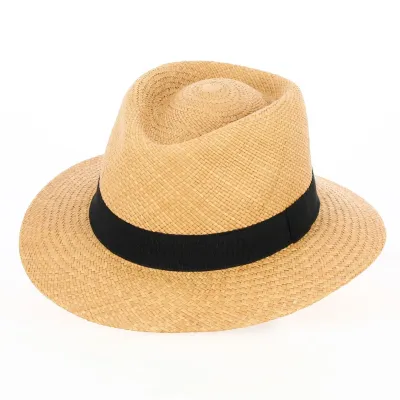 Chapeau Traveller Panama Kamara Marron - Traclet Reference : 10676 | Chapellerie Traclet