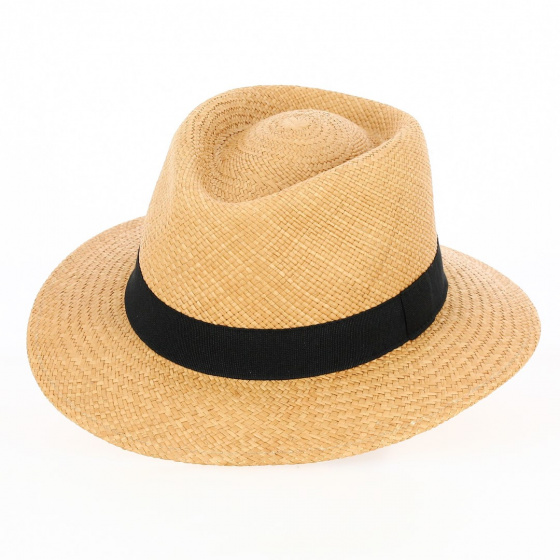Brown Kamara Panama Traveller Hat - Traclet